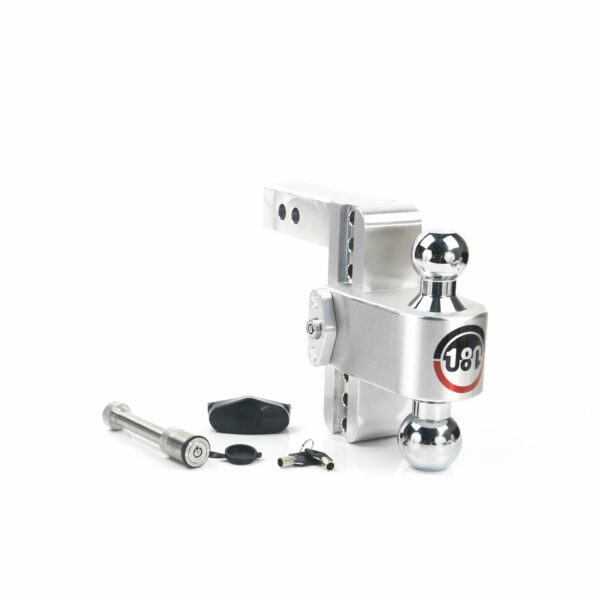 180 Hitch Chrome Ball 6" Drop Hitch with 2" Shank Keyed Alike WS05 Included
