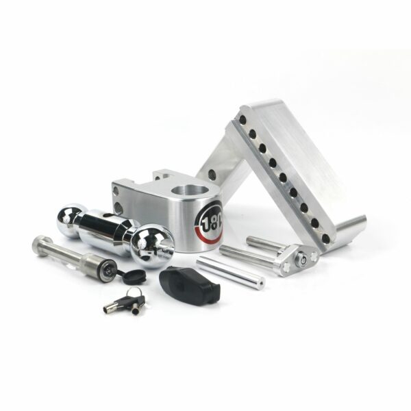 180 Hitch Chrome Ball 6" Drop Hitch with 2" Shank Keyed Alike WS05 Included