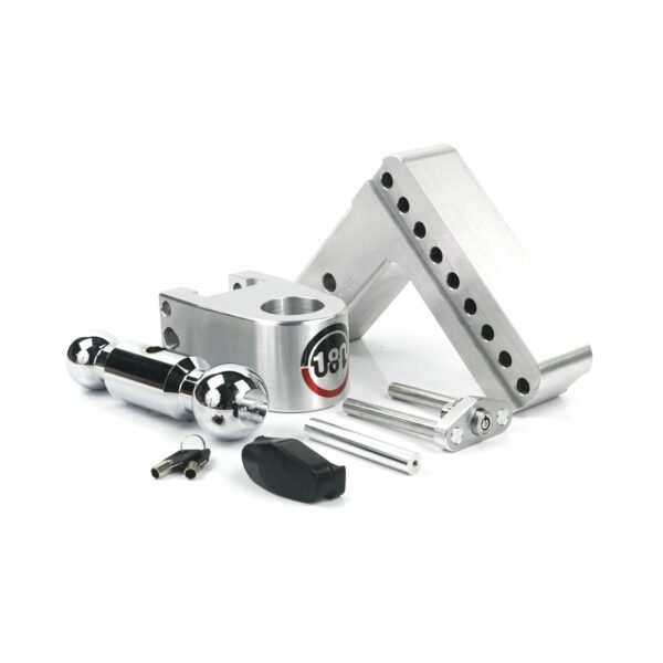 180 Hitch Chrome Ball 6" Drop Hitch with 2.5" Shank