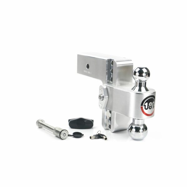 180 Hitch Chrome Ball 6" Drop Hitch with 3" Shank Keyed Alike WS05 Included