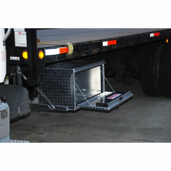 GXTX - HUB1836-BT - 18inch x 18inch x 36inchL HD Under Body, .100 thick diamond, drop down door, Black Texture Coated