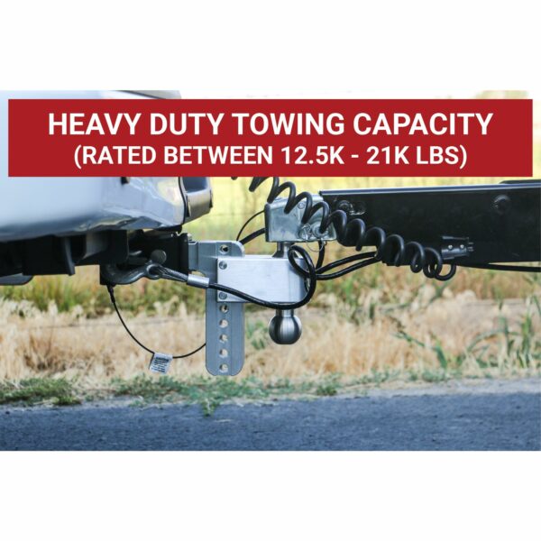 180 Hitch Stainless Steel Ball 10" Drop Hitch with 3" Shank