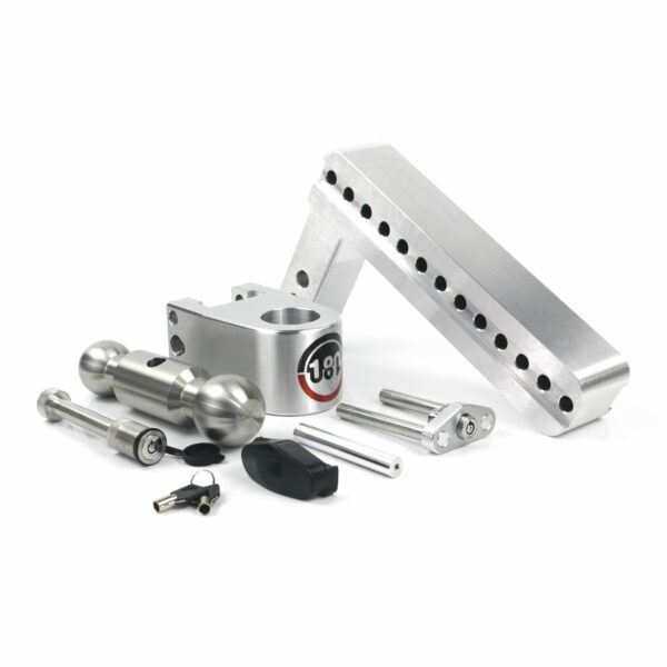 180 Hitch Stainless Steel Ball 10" Drop Hitch with 2" Shank Keyed Alike WS05 Included