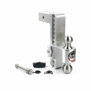 180 Hitch Stainless Steel Ball 10" Drop Hitch with 2.5" Shank Keyed Alike WS05 Included