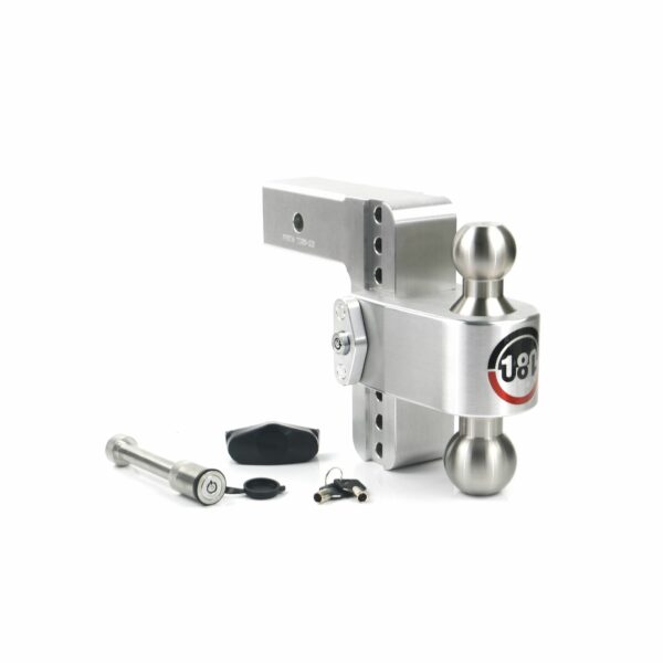 180 Hitch Stainless Steel Ball 6" Drop Hitch with 2.5" Shank Keyed Alike WS05 Included