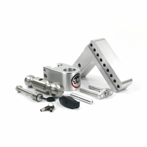 180 Hitch Stainless Steel Ball 6" Drop Hitch with 2.5" Shank Keyed Alike WS05 Included