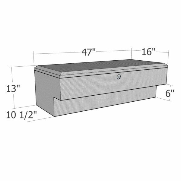 GXTX - RB184 - 47inch LoSider Side Rail Box Commerical Class