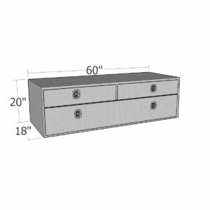 GXTX - UB60-20TD - 60inchx20inch UnderBody w/ Top Drawer