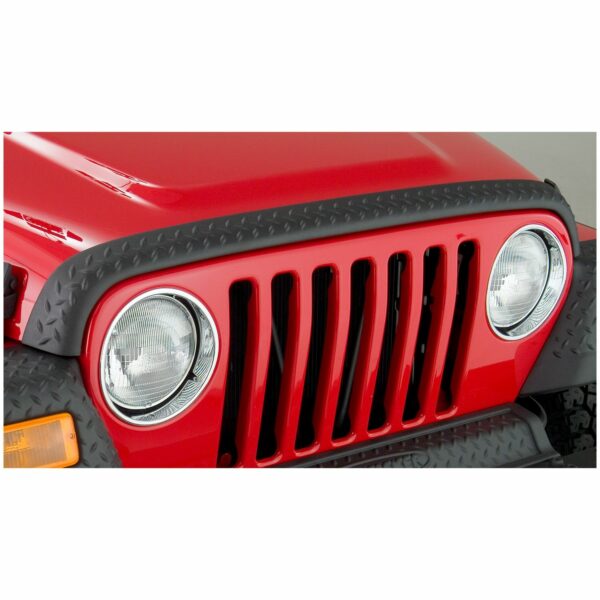 Bushwacker 14006 Black Trail Armor Hood Stone Guard for 1998-2006 Jeep Wrangler