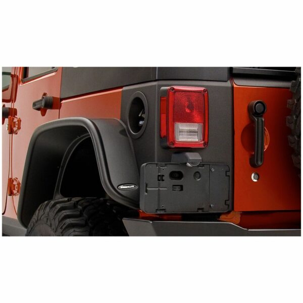 Bushwacker 14010 Black Trail Armor Rear Corners for 2007-2018 Jeep Wrangler JK Unlimited 4-Door, Pair