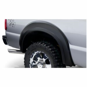 Bushwacker 20086-02 Black Extend-A-Fender Style Smooth Finish Rear Fender Flares for 2011-2016 Ford F-250/F-350 Super Duty (Excludes Dually)