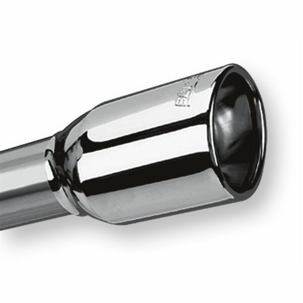 Tip 2.25in Inlet/ 3.625in x 2.5in Outlet Single Oval Rolled-Edge Angle-Cut