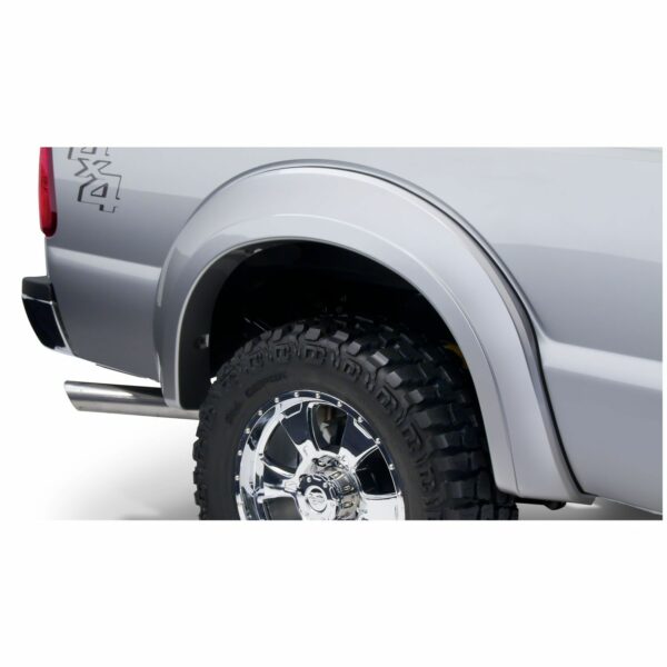 Bushwacker 20932-02 Black Extend-A-Fender Style Smooth Finish 4-Piece Fender Flare Set for 2011-2016 Ford F-250/F-350 Super Duty (Excludes Dually)