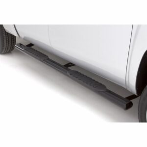 Lund 24084003 Black Steel 5 Inch Oval Straight Nerf Bars for 2019 Ram 1500 Classic, 2009-2018 Ram 1500, 2010-2024 Ram 2500/3500 Crew Cab