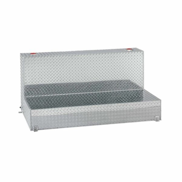 Lund 3110 Full Size L-Shape Storage Box/Tank Combo, Brite Aluminum