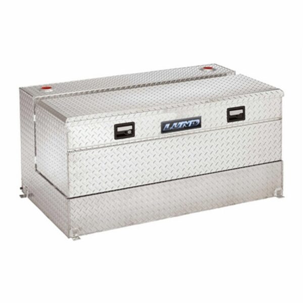 Lund 3256 92 Gallon L-Shaped 56-Inch Box Combo Tank, Brite Aluminum