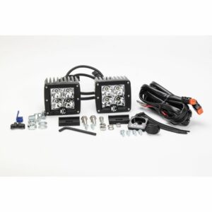 KC Hilites 3 in C-Series C3 LED - 2-Light System - 12W Spot Beam