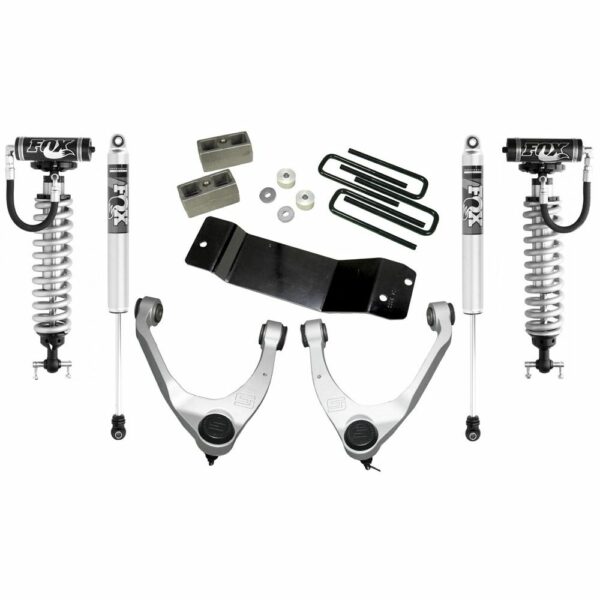 SUPERLIFT LIFT KIT GM1500 14-18 3.5'' ALUM UPPER ARM 4WD FoxCoilovers and RrShks