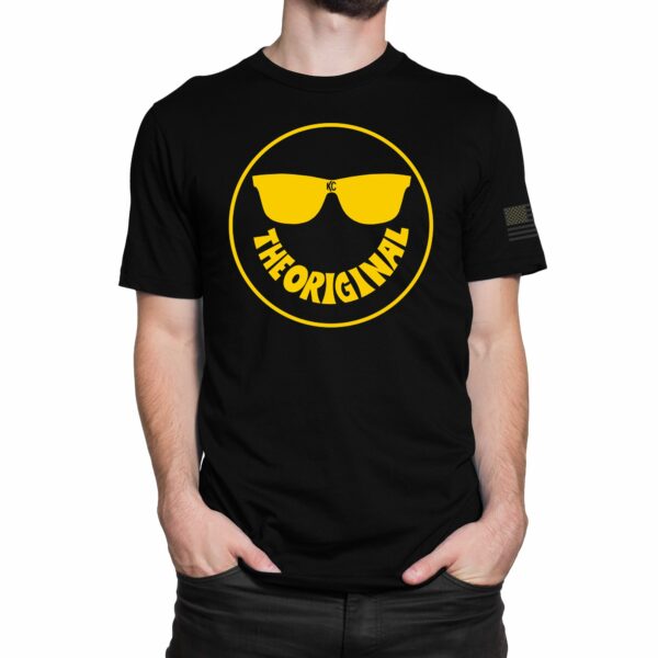 KC Smiley Tee Shirt - Black - 3X-Large