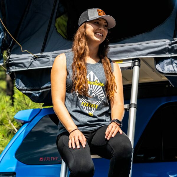 KC Women's Adventure Further Tank - Blue - Large