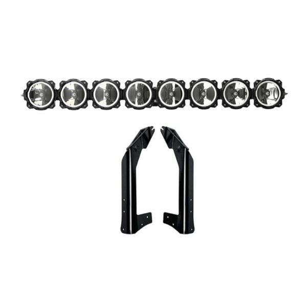KC Hilites 50 in Pro6 Gravity LED - 8-Light - Light Bar System - 160W Combo Beam - for 07-18 Jeep JK