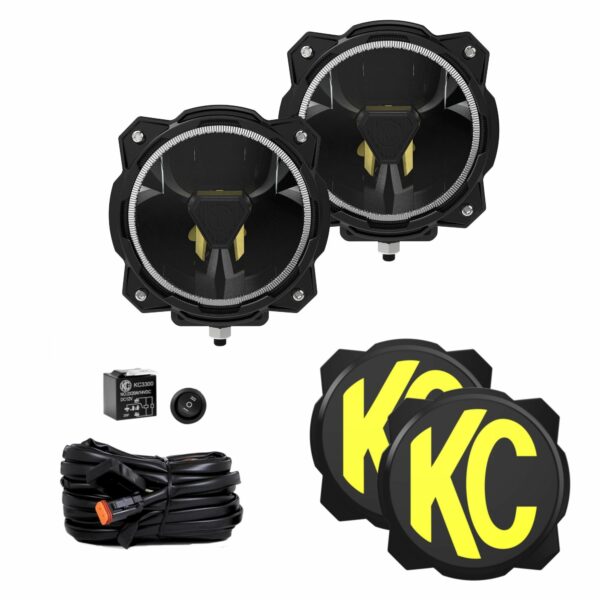 KC HiLiTES Gravity(r) Titan(tm) 6 in. LED - Pair Pack - SAE Driving Beam