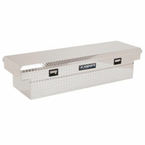 Lund 9305 72 Inch Cross Bed Truck Tool Box for Heavy-Duty 72 Inch Trucks, Single Lid, Brite Aluminum