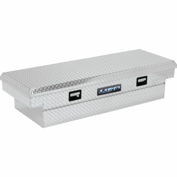 Lund 9307 72 Inch Cross Bed Truck Tool Box (28 Inch Wide), Full Size, Single Lid, Brite Aluminum