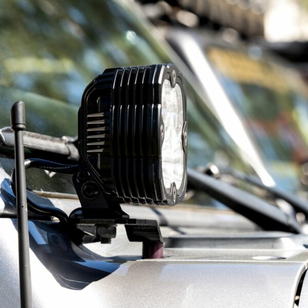 KC Hilites FLEX ERA 4 - 2-Light System - Pillar Mount - 80W Combo Beam - for 18-21 Jeep JL / JT