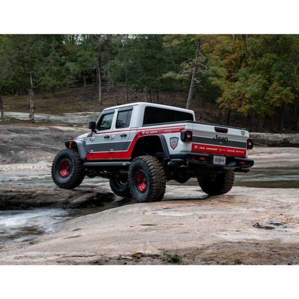 Bushwacker 10928-07 Black Jeep Flat Style Textured Finish 4-Piece Fender Flare Set for 2020-2023 Jeep Gladiator Launch Edition