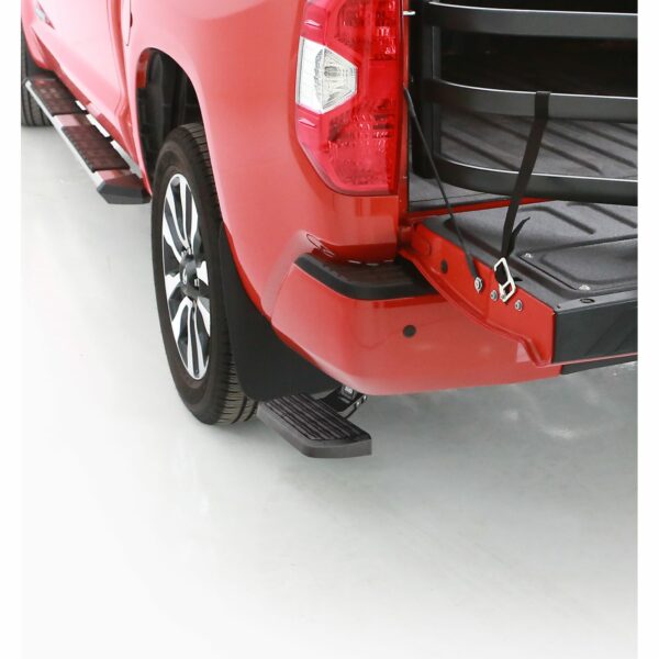 AMP Research 75316-01A BedStep Flip Down Bumper Step for 2016-2019 Toyota Tundra, with Resin Bumper