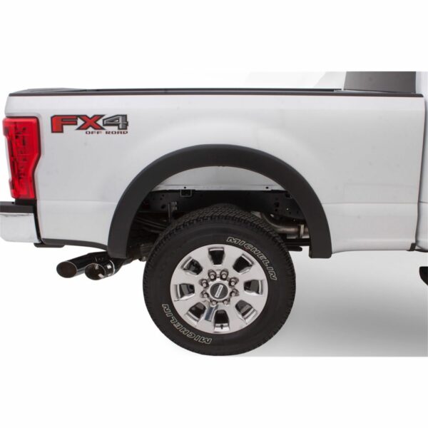 Bushwacker 20918-02 Black OE-Style Smooth Finish 4-Piece Fender Flare Set for 2008-2010 Ford F-250/F-350 Super Duty