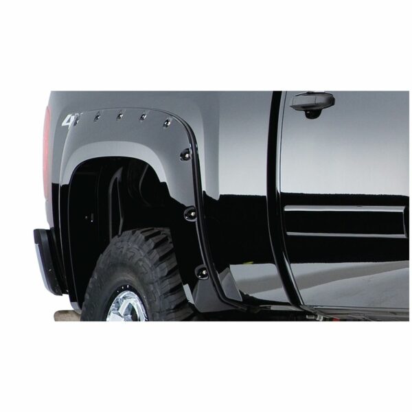 Bushwacker 21010-11 Black Cutout Style Smooth Finish Rear Fender Flares for 1984-1990 Ford Bronco II