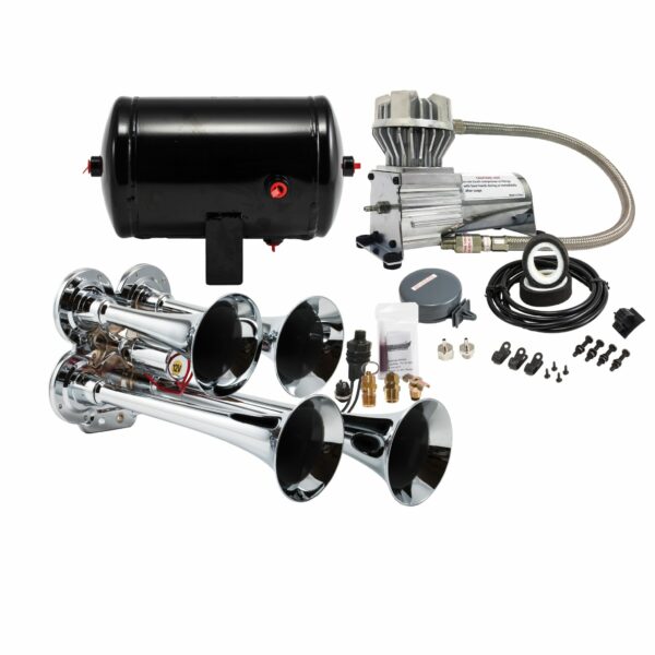 Kleinn Air Horns - HK4 - Chrome Quad Air Horn Kit