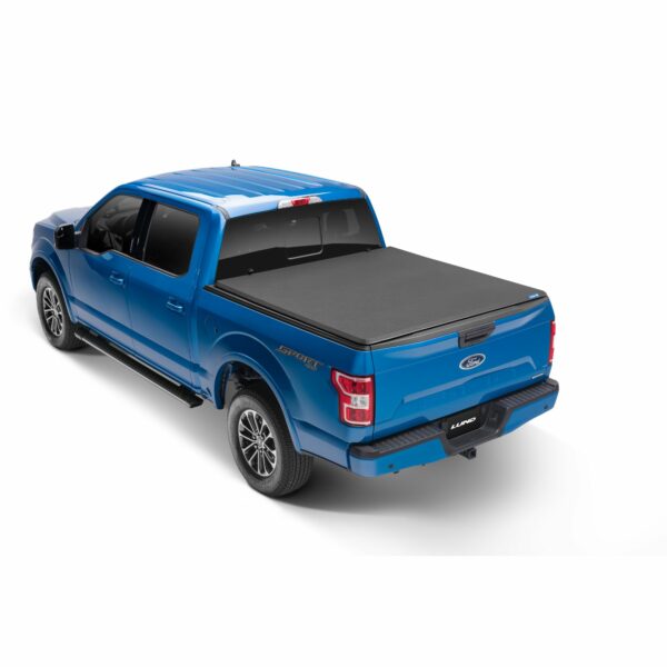 Lund 958141 Genesis Elite Tri-Fold Tonneau for 2007-2013 Toyota Tundra, Without Utility Track System; Fits 8.0 Ft. Bed
