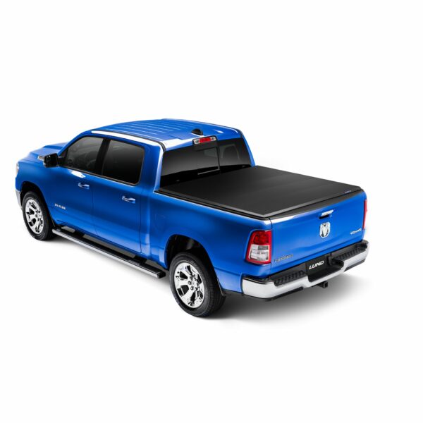 Lund 95887 Genesis Elite Tri-Fold Truck Bed Tonneau Cover for 2005-2011 Dodge Dakota (w/o Utility Track); 2006-2009 Mitsubishi Raider; Fits 6.5 Ft. Bed