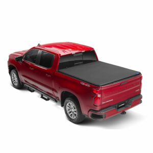 Lund 95884 Genesis Elite Tri-Fold Truck Bed Tonneau Cover for 99-06 Silverado and Sierra 1500; 99-04 Silverado and Sierra 2500; 01-06 Silverado and Sierra 2500 HD, 3500; 2007 Classic Models; Fits 5.8 Ft. Bed