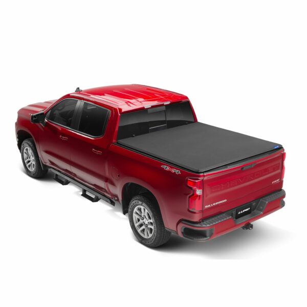 Lund 958192 Genesis Elite Tri-Fold Truck Bed Tonneau Cover for 2014-2018 Silverado/Sierra 1500; Fits 5.5 Ft. Bed