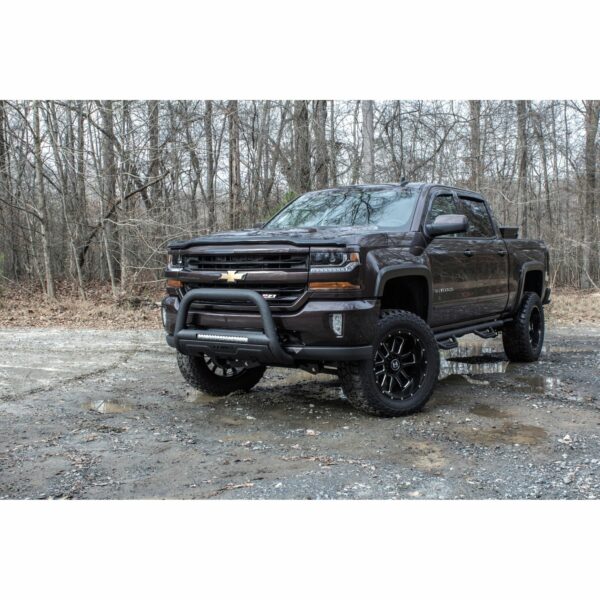 Lund 47121216 Black Bull Bar w/Light And Wiring for 2019-2022 Chevrolet Silverado/GMC Sierra 1500 (Excl Silv LD, GMC Limited)