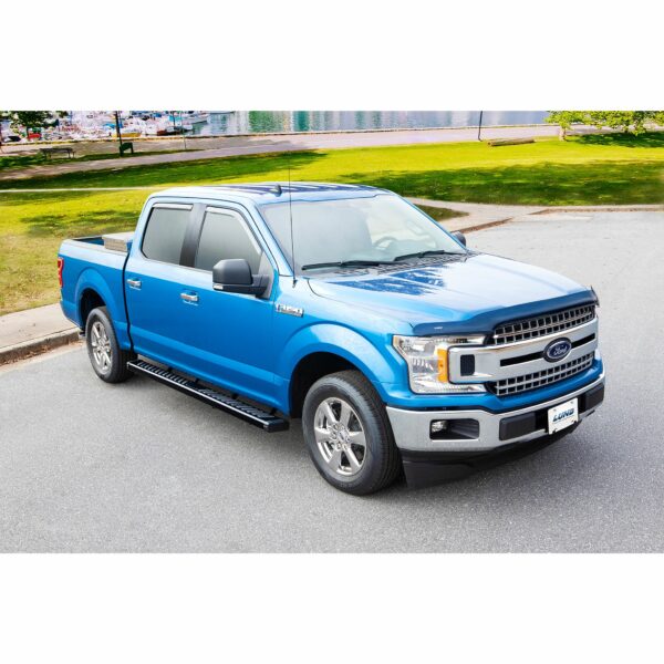 Lund 28565038 Summit Ridge 2.0 Black Stainless Steel Running Boards for 2004-2024 Nissan Titan; 2016-2024 Titan XD; Fits Crew Cab