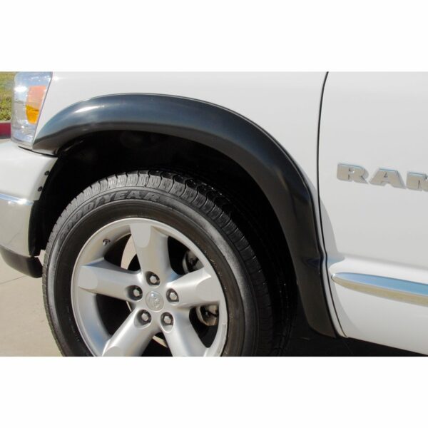 Lund SX203SA Elite Series Black Sport Style Smooth Finish Front Fender Flares for 2002-2008 Dodge Ram 1500; 2003-2009 Ram 2500, 3500 (Excludes Dually)