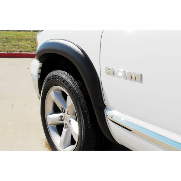 Lund SX203TA Elite Series Black Sport Style Textured Finish Front Fender Flares for 2002-2008 Dodge Ram 1500; 2003-2009 Ram 2500, 3500 (Excludes Dually)