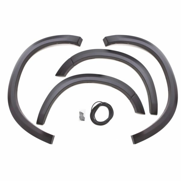 Lund SX205S Elite Series Black Sport Style Smooth Finish 4-Piece Fender Flare Set for 2010-2018 Ram 2500/3500 (Excludes Dually)