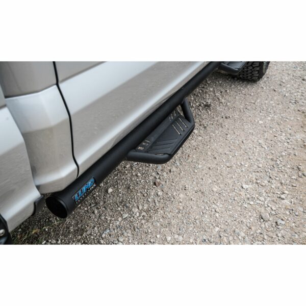 Lund 34641461 Black Steel Terrain HX Step Nerf Bars for 1999-2016 Ford F-250/F-350 Super Duty Extended Cab