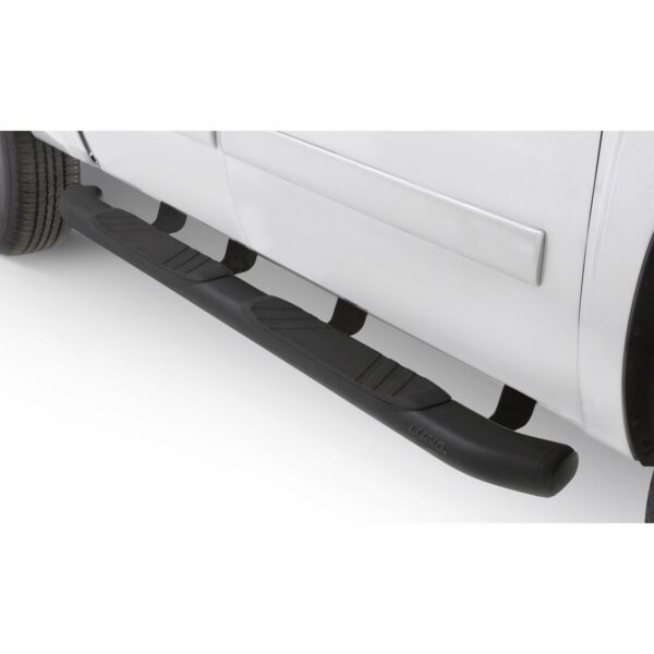 Lund 22758740 Black Composite 5 Inch Oval Bent Nerf Bars for 2015-2022 Ford F-150, 2017-2022 Super Duty F-250, F-350, F-450, F-550 Crew Cab
