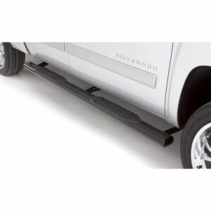 Lund 24093007 Black Steel 5 Inch Oval Straight Nerf Bars for 2019-2024 Ram 1500 Crew Cab