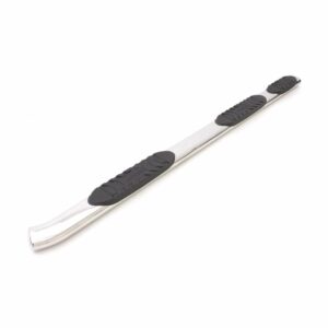Lund 24115043 Polished Stainless Steel 5 Inch Oval Wheel-to-Wheel Nerf Bars for 2019-2024 Chevrolet Silverado 1500/GMC Sierra 1500 Crew Cab with 6.5 Ft. Bed; Rocker Panel Mount