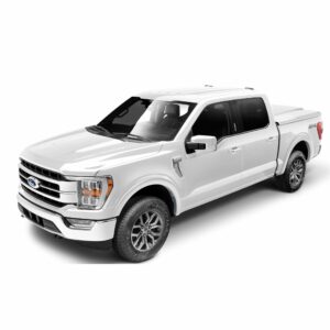 Bushwacker 20948-12 OE Style Color Matched Oxford White 4-Piece Fender Flare Set for 4-Piece Set for 2018-2020 Ford F-150