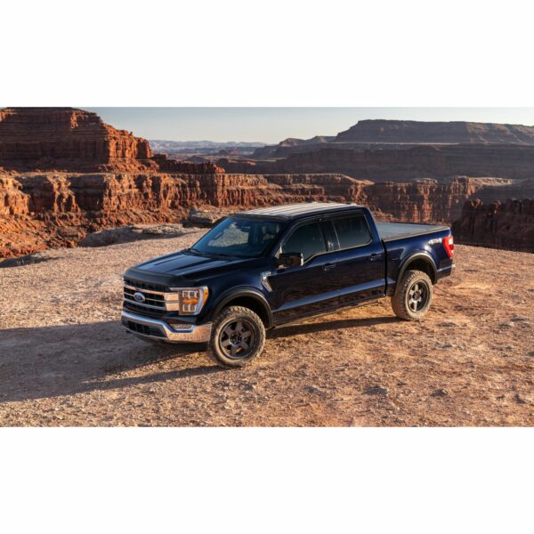 Bushwacker 20962-02 Black OE-Style Smooth Finish 4-Piece Fender Flare Set for 2021-2022 Ford F-150; Will not fit F150 Lightning