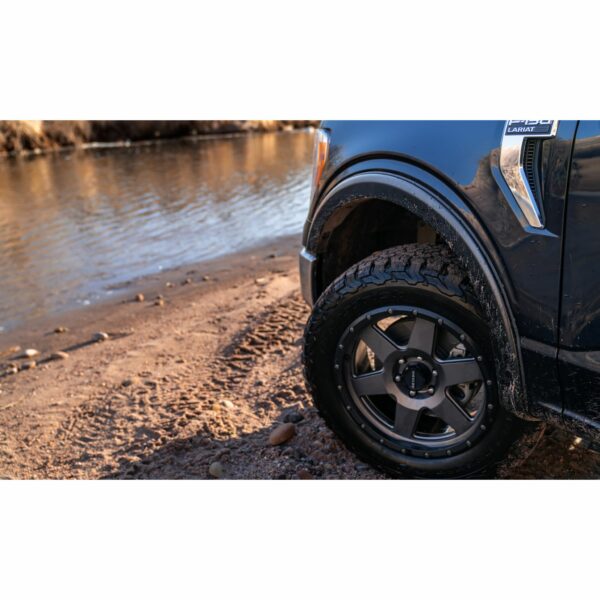 Bushwacker 20103-02 Black OE-Style Smooth Finish Front Fender Flares for 2011-2016 Ford F-250/F-350 Super Duty